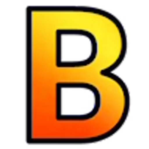 🧡 Эмодзи «Оранжевые буквы с анимированным градиентом» для Telegram