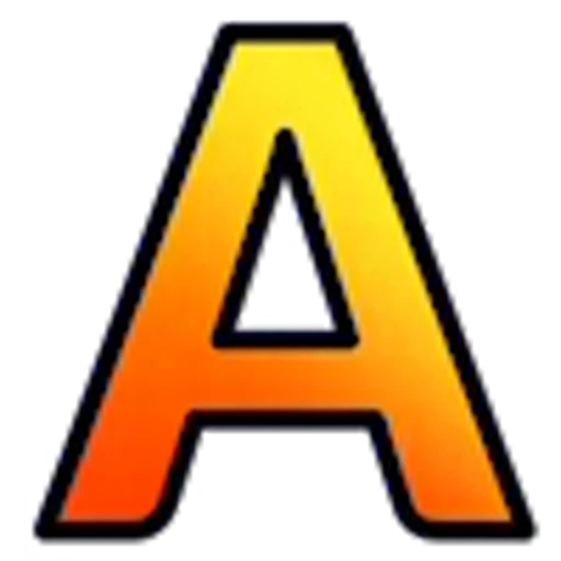 🧡 Эмодзи «Оранжевые буквы с анимированным градиентом» для Telegram
