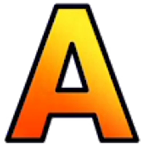🧡 Эмодзи «Оранжевые буквы с анимированным градиентом» для Telegram