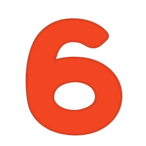 Стикер 43 orange FONT