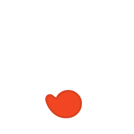 Стикер 56 orange FONT