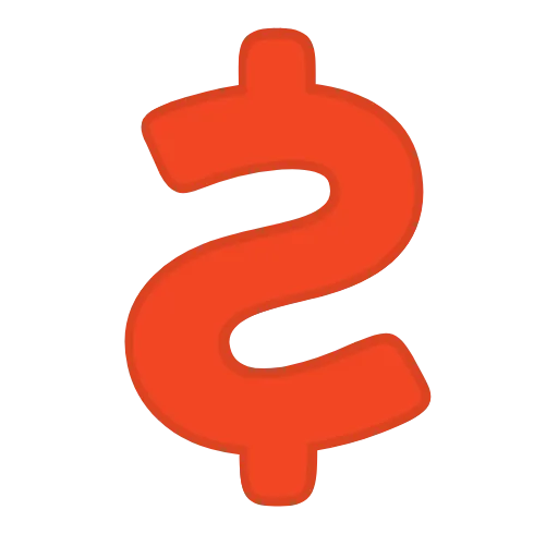 Стикер 61 orange FONT