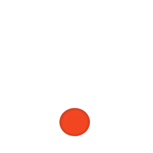 Стикер 34 orange FONT