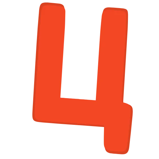 Стикер 24 orange FONT