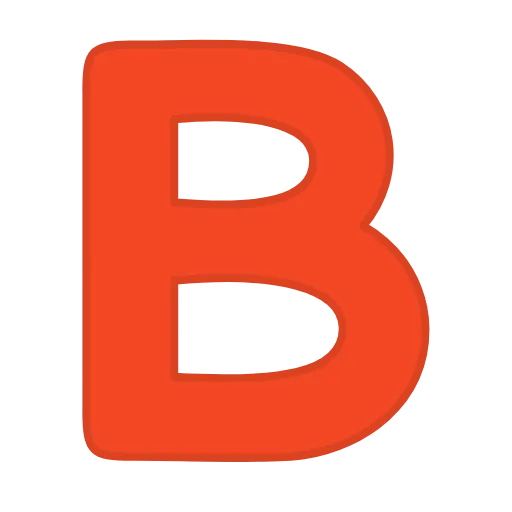 Стикер 3 orange FONT