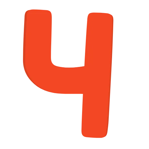 Стикер 25 orange FONT