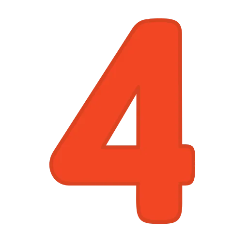 Стикер 41 orange FONT
