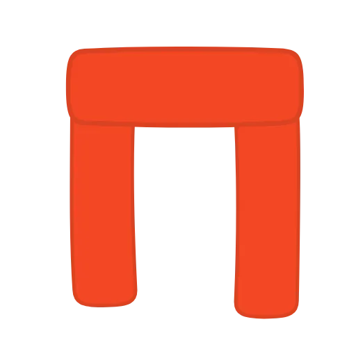 Стикер 17 orange FONT