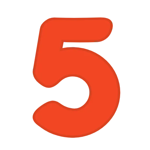 Стикер 42 orange FONT