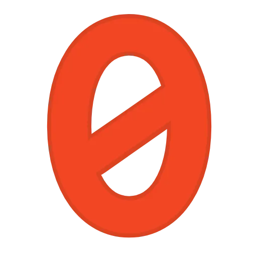 Стикер 47 orange FONT