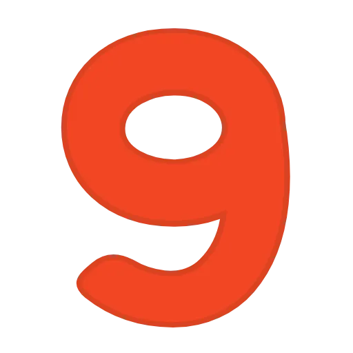 Стикер 46 orange FONT
