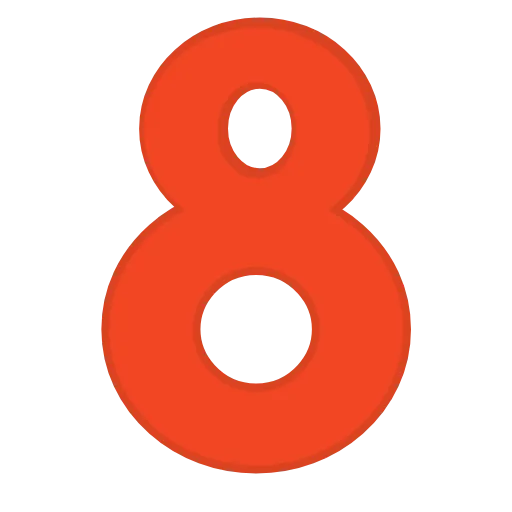 Стикер 45 orange FONT