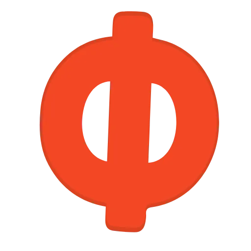 Стикер 22 orange FONT