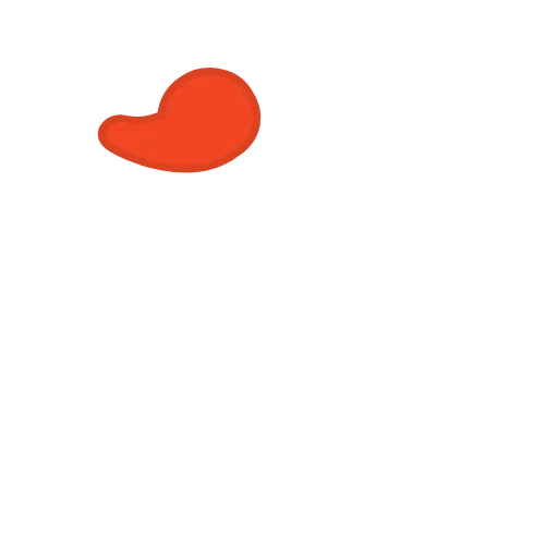 Стикер 55 orange FONT
