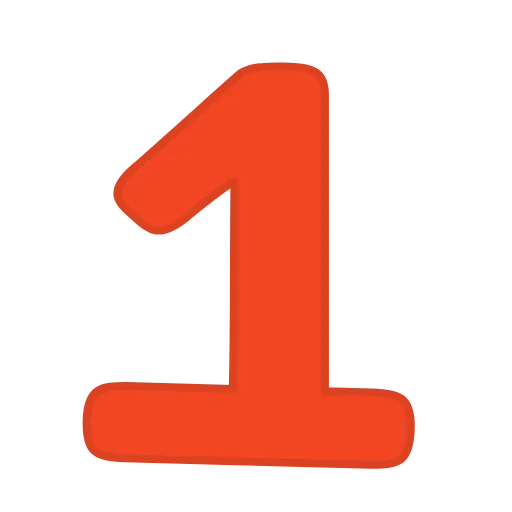 Стикер 38 orange FONT