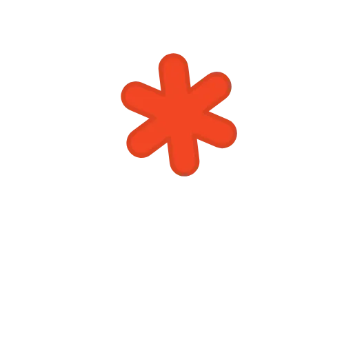 Стикер 48 orange FONT