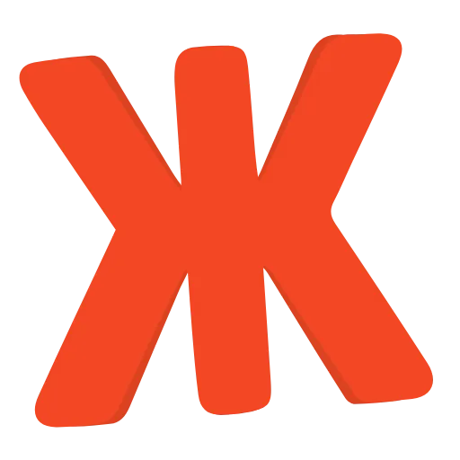 Стикер 8 orange FONT