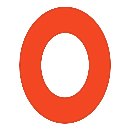 Стикер 16 orange FONT