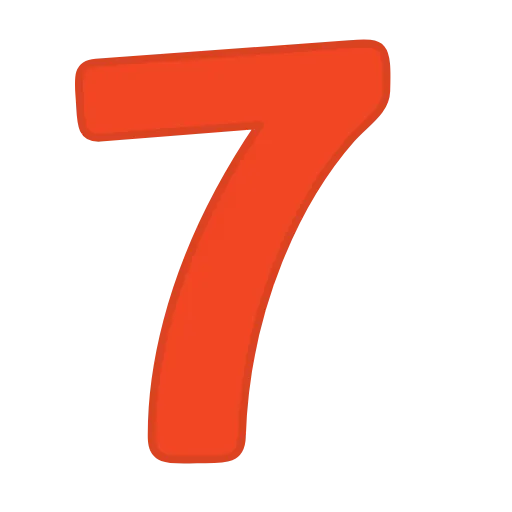 Стикер 44 orange FONT