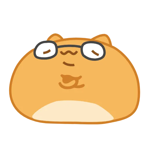 🤓 Стикер «Orange Capoo» для Telegram