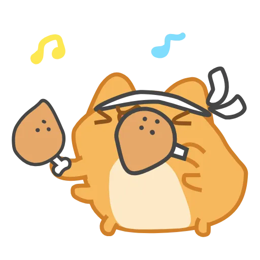 🍗 Стикер «Orange Capoo» для Telegram