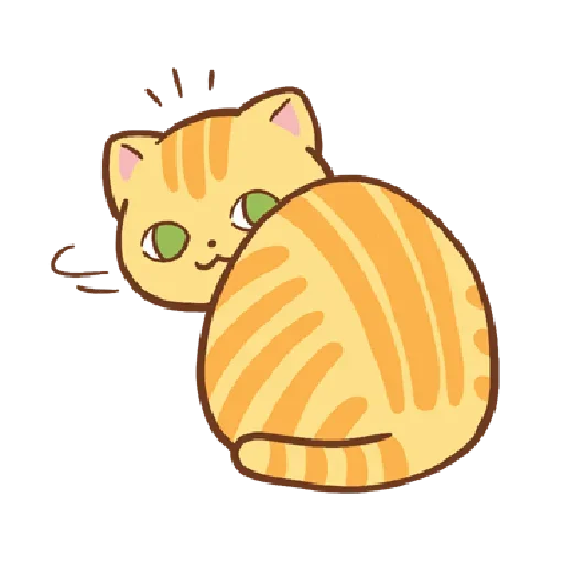 🐱 Стикер «Orange c» для Telegram