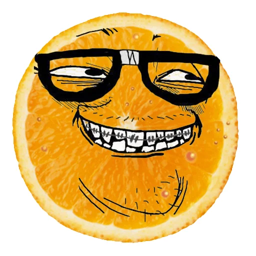 🤓 Стикер «Orange pack» для Telegram