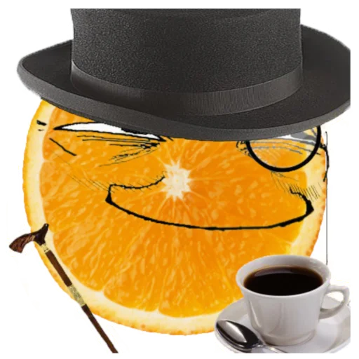 🎩 Стикер «Orange pack» для Telegram
