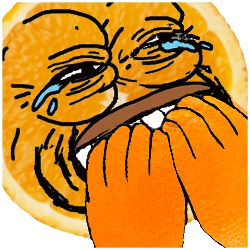 🤣 Стикер «Orange pack» для Telegram