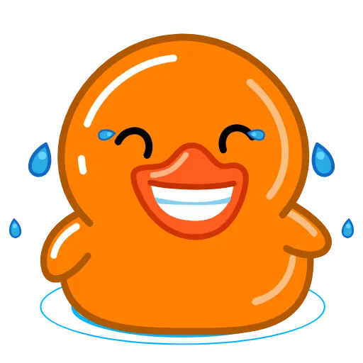 😂 Стикер «Orange Duck» для Telegram