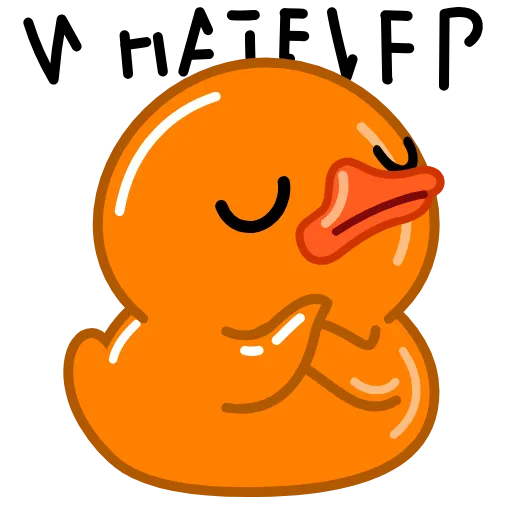 🫡 Стикер «Orange Duck» для Telegram