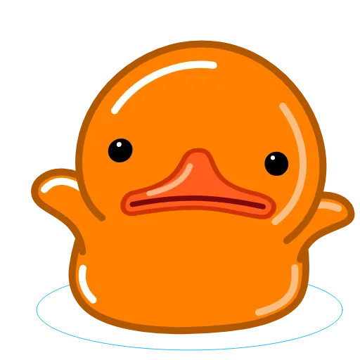 🤷‍♂️ Стикер «Orange Duck» для Telegram