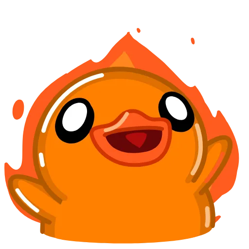 🔥 Стикер «Orange Duck» для Telegram