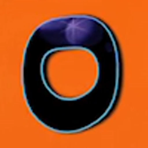 0️⃣ Эмодзи «Orange wave font» для Telegram