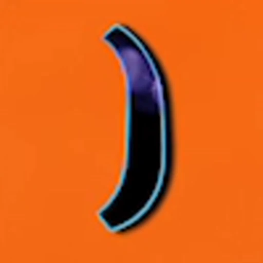 🔸 Эмодзи «Orange wave font» для Telegram