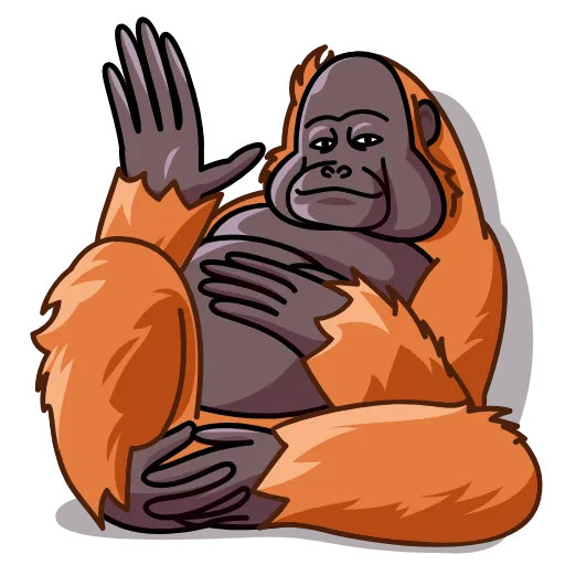 👋 Стикер «Orangoutang» для Telegram
