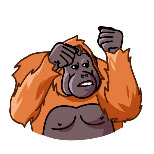 💃 Стикер «Orangoutang» для Telegram