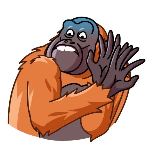 😨 Стикер «Orangoutang» для Telegram