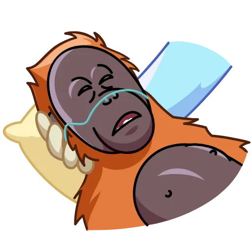 😪 Стикер «Orangoutang» для Telegram