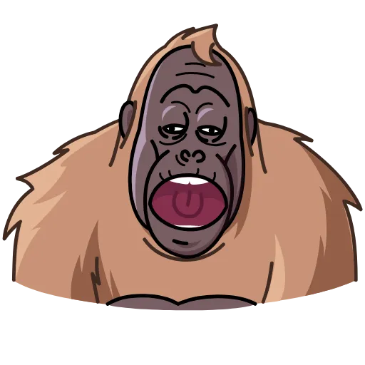 🥱 Стикер «Orangoutang» для Telegram