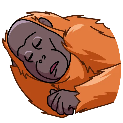 😴 Стикер «Orangoutang» для Telegram