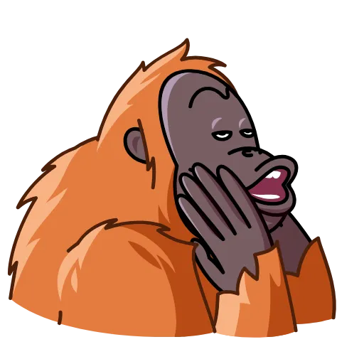 😌 Стикер «Orangoutang» для Telegram