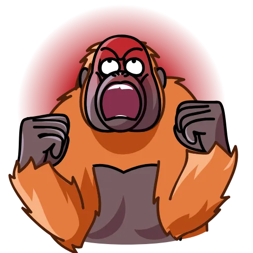 😡 Стикер «Orangoutang» для Telegram