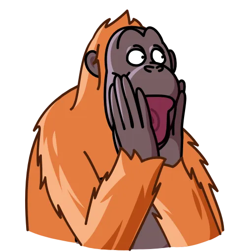 😱 Стикер «Orangoutang» для Telegram