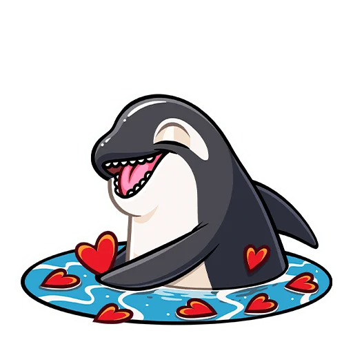 ❤️ Стикер «Косатик» для Telegram
