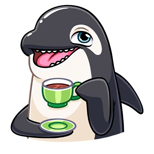 ☕ Стикер «Косатик» для Telegram