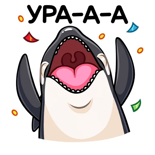 ☺️ Стикер «Косатик» для Telegram
