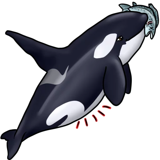 🐟 Стикер «Orcas» для Telegram