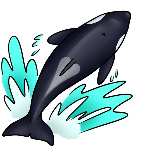 💦 Стикер «Orcas» для Telegram
