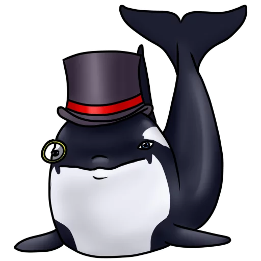 🎩 Стикер «Orcas» для Telegram
